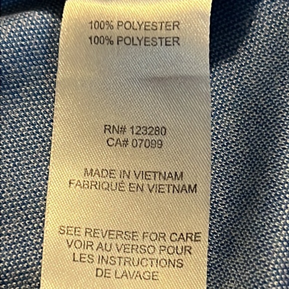 Travis Mathew Men’s Blue Short Sleeve Gold Polo Shirt‎ Size XXL - Picture 6 of 9